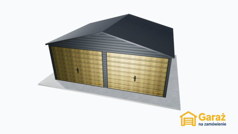 Garaż blaszany 6×5 dwuspadowy PREMIUM – solidna konstrukcja i czysta forma