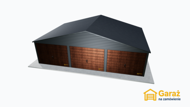 Garaż blaszany 9×6 dwuspadowy PREMIUM