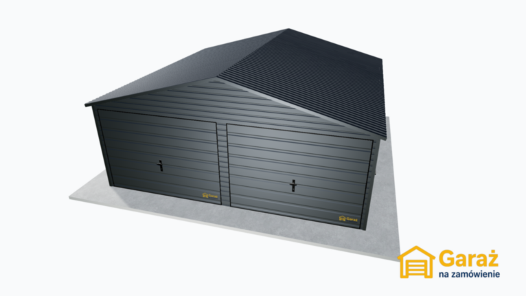 Grafit PREMIUM 6×6 – dwuspadowy garaż